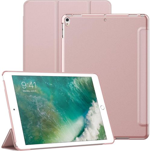 Coque Pour Ipad Air 3 (10,5 Pouces 2019, 3ème Génération) Et Ipad Pro 10,5, Housse Étui Arrière Rigide De Protection Support De Tablette Soft-Touch, Veille/Réveil Automatique (Or Rose).[F5589]