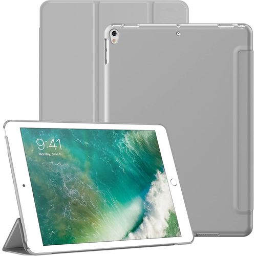 Coque Pour Ipad Air 3 (10,5 Pouces 2019, 3ème Génération) Et Ipad Pro 10,5, Housse Étui Arrière Rigide De Protection Support De Tablette Soft-Touch, Veille/Réveil Automatique (Gris).[F5592]