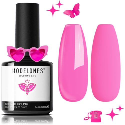 Vernis Semi Permanent,15ml Vernis À Ongles, Nail Art Vernis Gel Uv Semi Permanent Rose, Uv Led Soak Off Nail Design Gel Nail Polish Vernis Manucure 