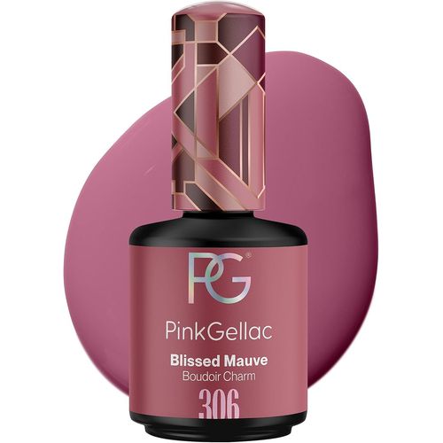 Vernis Semi Permanent - 306 Blissed Mauve 15 Ml - Vernis À Ongles Gel Mauve Pour 14 Jours De Manucure Impeccable - Vernis Gel Uv Semi Permanent Fabriqué Aux Pays-Bas