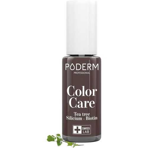 Vernis Couleur Brun Tea Tree | Prévention & Traitement Des Ongles Jaunes/Abîmés Par Mycose | Soigne & Colore | Soin Professionnel Pied/Main | Facile/Rapide | Swiss Made 