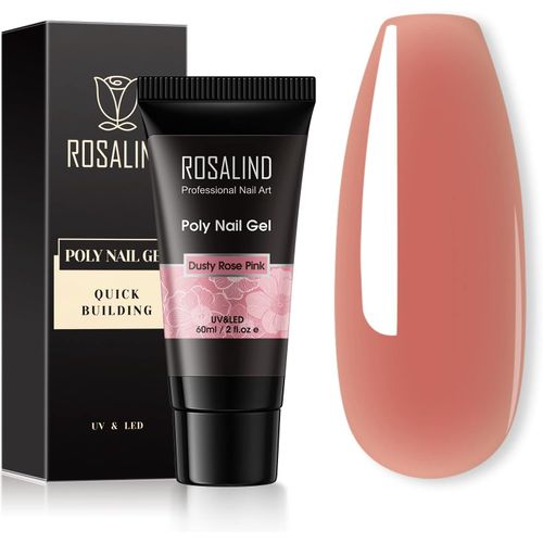 Poly Nail Gel 60ml, Soak Off Uv Led Vernis À Ongles Gel Semi Permanents Nail Extension En Acrylique Nail Art Pour Réparation Et Extension, Dusty Rose Pink 