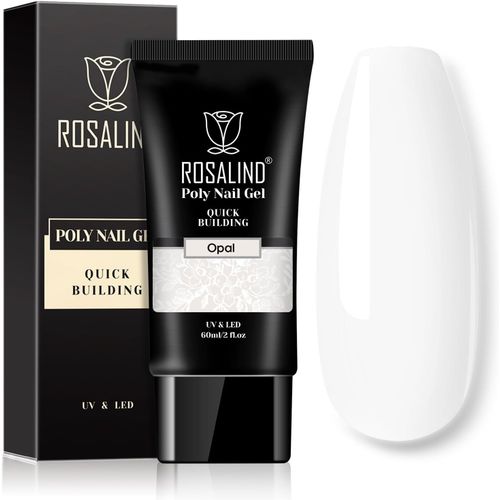60ml Poly Nail Gel, Soak Off Uv Led Vernis À Ongles Gel Semi Permanents Nail Extension En Acrylique Nail Art Pour Réparation Et Extension, Opale 