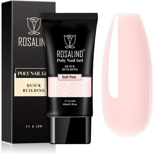60ml Poly Nail Gel, Soak Off Uv Led Vernis À Ongles Gel Semi Permanents Nail Extension En Acrylique Nail Art Pour Réparation Et Extension, Rose 