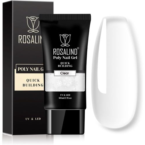 60ml Poly Nail Gel, Soak Off Uv Led Vernis À Ongles Gel Semi Permanents Nail Extension En Acrylique Nail Art Pour Réparation Et Extension, Transparent 