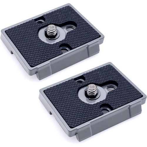 Lot de 2 adaptateurs de montage à vis pour appareil photo à dégagement rapide 6,35 mm compatible avec trépied Manfrotto 200PL-14.[F1242]