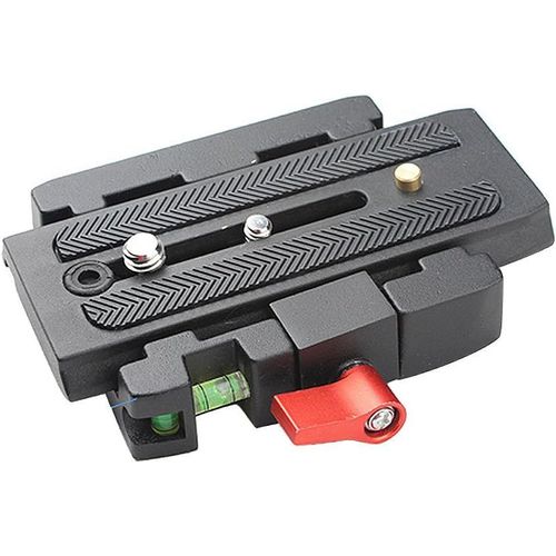 Ander oplaque de déclenchement rapide caméra trépied clip de déclenchement rapide Adaptateur avec plaque de déclenchement rapide compatible inversée Tête Manfrotto 501 500Ah 701HDV 503HDV Q5.[F1497]