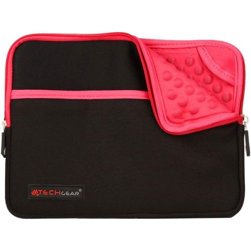 Pro Sleeve (8) - Étui, Housse, Sacoche de Protection Zippée en Néoprène avec Intérieur Anti-Choc à Bulles Compatible pour iPad Mini 4, 3, 2, Galaxy Tab 8"" Acer Iconia 8"", ASUS MeMo 8 [Rose].[F1508]