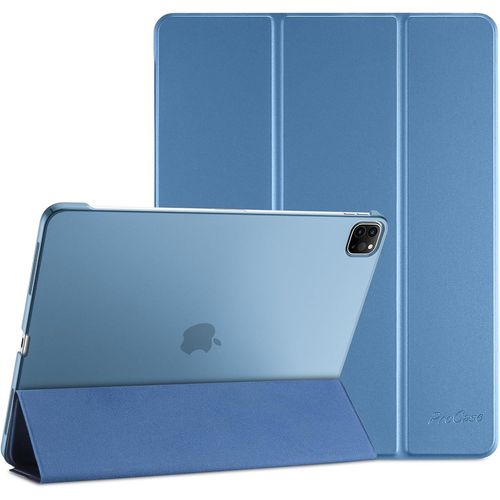 Coque Pour Ipad Air 13 Pouces (M2) En 2024, Ipad Pro 12.9 Pouces 6ème 2022/5ème 2021/4ème 2020/3ème 2018 Génération, Nouvel Étui Amélioré, Housse De Protection Anti-Chute -Bleu.[F2345]