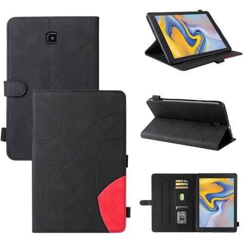 Étui Pour Samsung Galaxy Tab A Lite Sm-T387 (8,0 Pouces) Pu Cuir Housse Flip Coque Avec Built Stand Et Magnétique Fermeture Bande Motif Protection Cas Noir.[F2832]