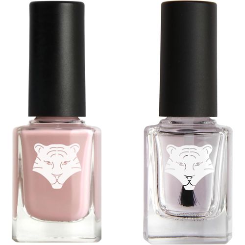 Lot De 2 Vernis - Base & Top Coat Transparent Et Beige Nude 121 - Vernis À Ongles Vegan - Ingrédients Naturels & Bio-Sourcés - Brillance Et Longue Tenue - 2x11ml 