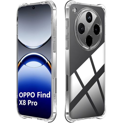 Coque Pour Oppo Find X8 Pro Cover Cover Transparent Soft Etui Souple Flexible En Premium Tpu, Antichoc, Anti-Dérapante Coque.[S3027]