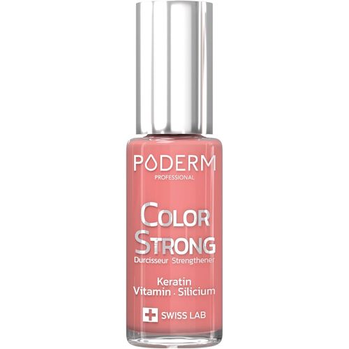 Vernis Durcisseur Ongles Biotine Silicium Keratine - Fortifie & Répare Les Ongles Abimés, Fragilisés, Cassants Par Semi Permanent, Vieillissement - Couleur Corail Light - Mains & Pieds - Swiss Made 