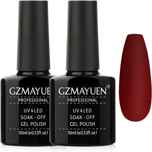 2 * 10ml Vernis Semi Permanent Base Et Matt Top Coat, No Wipe Matte Top Coat Et Base Coat Semi Permanent Set 