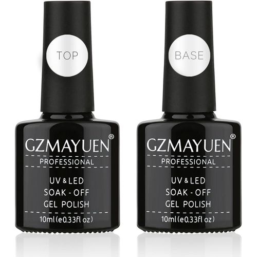 Base Coat Et Top Coat Vernis Semi Permanent 10ml Base Vernis À Ongles And Top Ongle Gel Soak Off Uv Vernis Ongles Classique Base Manucure Set 