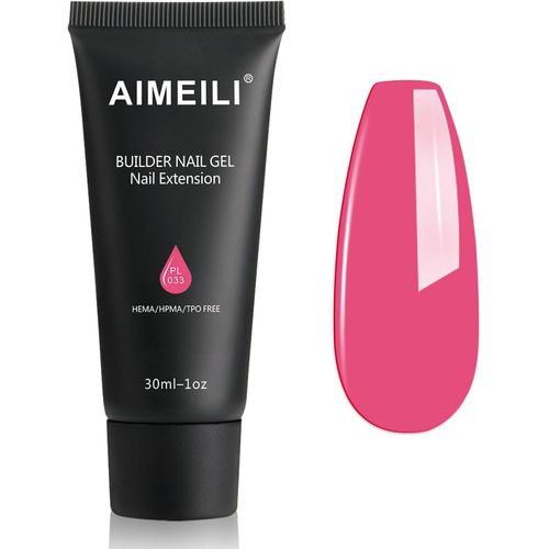 Extention Gel Pour Ongles, Jelly Rose Builder Construction Gel 30ml Faux Ongles Quick Building Uv Led Gel Vernis Semi Permanent Nail Art 033 