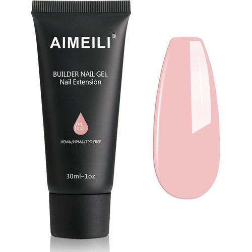 Extention Gel Pour Ongles, Naturel Nu Builder Construction Gel 30ml Faux Ongles Quick Building Uv Led Gel Vernis Semi Permanent Nail Art 042 