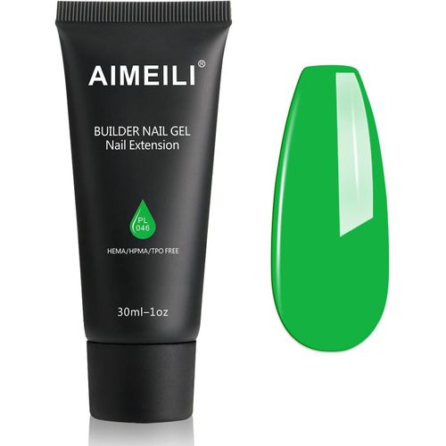 Extention Gel Pour Ongles, Glacé Vert Builder Construction Gel 30ml Faux Ongles Quick Building Uv Led Gel Vernis Semi Permanent Nail Art 046 