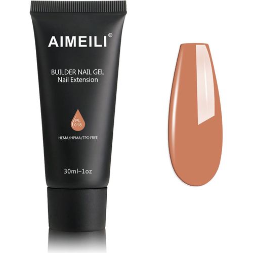 Extention Gel Pour Ongles, Naturel Nu Builder Construction Gel 30ml Faux Ongles Quick Building Uv Led Gel Vernis Semi Permanent Nail Art 018 