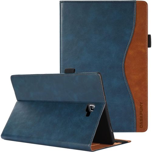 Coque Pour Samsung Galaxy Tab A 10.1 (2016), Etui Pu Cuir Housse De Protection Avec Avec Veille/Réveil Automatique Pour Samsung Galaxy Tab A6 10.1 2016 (Sm-T580/T585), Bleu.[F963]