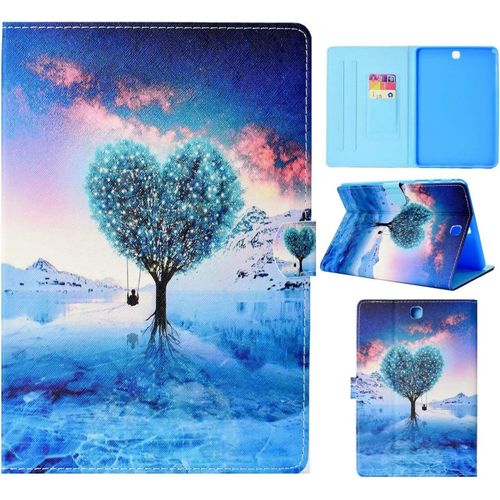 Housse Pour Samsung Galaxy Tab A 9.7(Sm-T550/T551/T555), Etui Pu Portefeuille En Cuir Fonction Etui Flip Cover Pour Samsung Galaxy Tab A 9.7.[F5282]