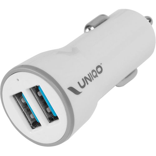 Chargeur De Voiture À Charge Rapide De 12 W Avec Deux Ports Usb Universels Jusqu'à 2,4 A, Prise Allume-Cigare.[F3247]