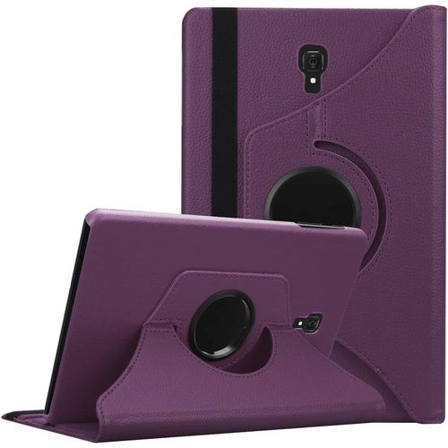Coque Pour Samsung Galaxy Tab A 10.5 2018 (Sm-T590/T595) Ultra Mince Slim Housse De Protection Avec 360 Degrés Support Fonction Cuir Étui Tablette A 10,5 2018 Cover, Violet.[F2458]