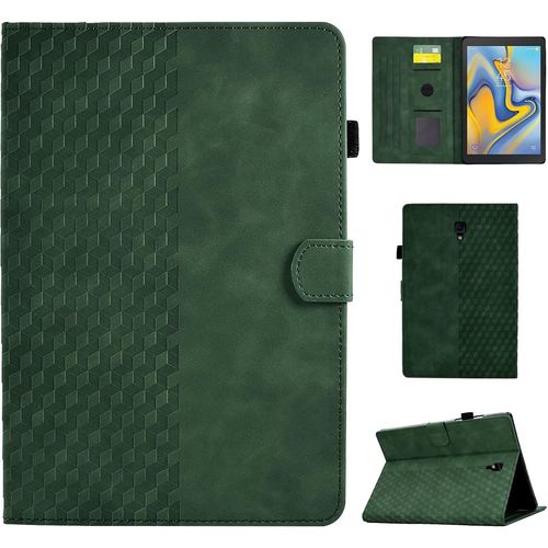 Coque Pour Samsung Galaxy Tab A 10.5 2018 (Sm-T590/T595) Housse De Protection En Cuir Pu Étui Case Tablette Étui Pour Samsung Galaxy Tab A 10.5 Pouces 2018, Vert.[F6548]