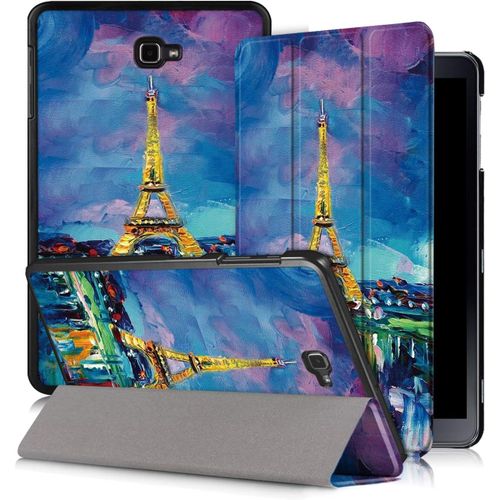 Coque Pour Samsung Galaxy Tab A 10.1 Pouces 2016 Sm-T580/T585 (A6) Tablette Housse Étui Avec Fonction Support Et Réveil/Sommeil,Eiffel2.[F1326]