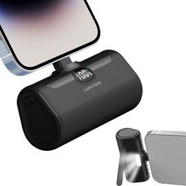 Mini Batterie Externe 5000mah Ultra-Compact Power Bank Charge Rapide Petit Chargeur Portable Compatible Pour Iphone 14/13/12.[F2630]