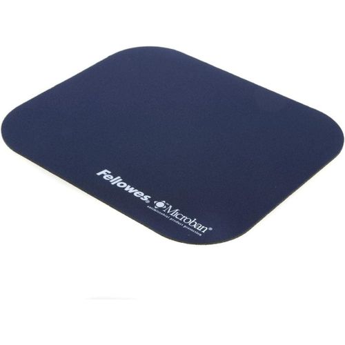 Tapis de souris en Caoutchouc avec protection antibactérienne Microban - Noir.[F736]