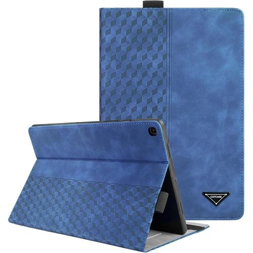 Coque Pour Samsung Galaxy Tab A 10.1 2019 (Sm-T510/T515), Tablette Housse De Protection Pour Samsung Galaxy Tab A 10.1 2019, Cuir Pu Étui Case Pour Sm-T510/Sm-T515, Bleu.[F3258]