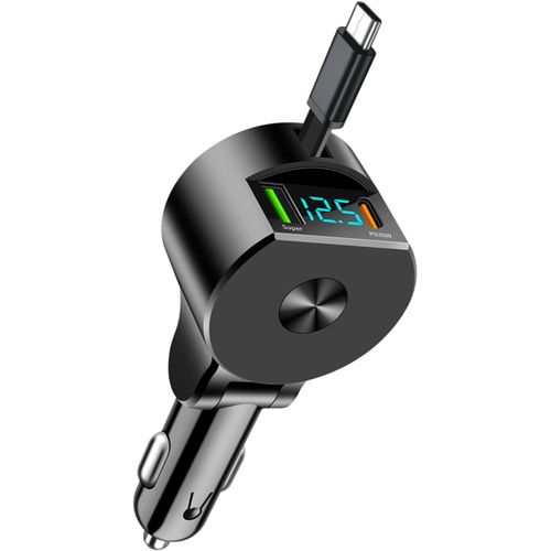 Allume Cigare Usb C, 3-Port 75w Chargeur Allume Cigare Usb Rapide, Prise Allume Cigare 12v Pour Iphone16 15 Pro Max/Galaxy Série.[F2825]