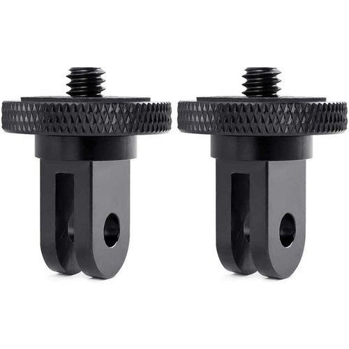 Lot de 2 adaptateurs pour trépied d'appareil photo GoPro 6,35 mm-20 vis pour GoPro Hero10, Insta360 ONE X2, Go 2, Xiaomi Yi et autres caméras d'action.[F167]