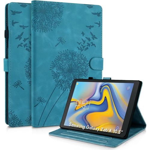 Coque Samsung Galaxy Tab A 10,5 Pouces Pissenlit Housse En Tablette Cuir Tpu Cover Case Étui Housse De Protection Pour Samsung Galaxy Tab A 10,5 Pouces 2018 Smt590/T595/T597 Bleu.[F6300]