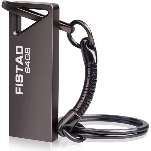 Clé USB 64 Go Mémoire Stick USB 3.0 Flash Drive Imperméable USB 64 Go Métal Pen Drive 64 GB Portable Clef USB 64go pour Ordinateur Portable/Pc/Voiture Etc.[F118]