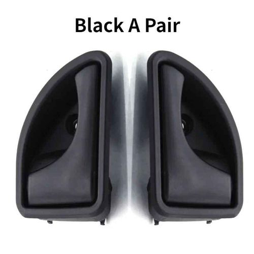 82002478 8200247802 Pour Renault 1997-2007 Kangoo & 1997-2003 Twingo 1 Paire Poignée De Porte Intérieure De Voiture Bouton Avant Gauche Droit - Type Black A Pair