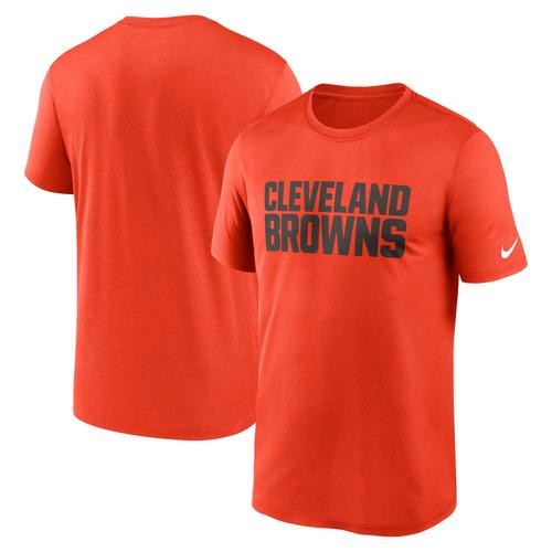 T-Shirt Nike Orange Cleveland Browns Legend Wordmark Performance Pour Homme