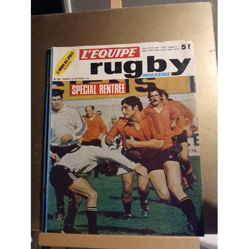 L'Equipe Magazine Rugby N°59 20/09/1974 Special Rentrée Rugby Valse Des Entraine