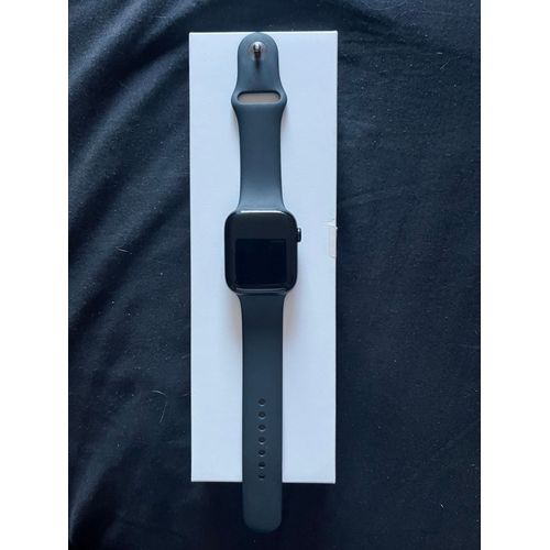 Apple Watch Series 9 - 45mm - Gps - Boîtier Noir - Bracelet Midnight Blue - Modèle A2722