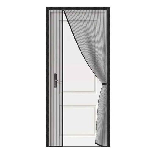 Écran De Porte Magnétique,Taille E,Moustiquaire,Rideau,Insectes Volants,Fermeture Automatique,Maille Invisible Pour Cuisine,Salon Intérieur - Type Black - Left Open-W 80cm X H 240cm