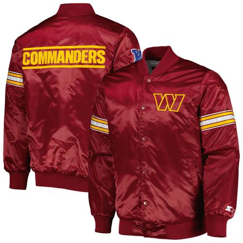 Veste À Bouton-Pression Starter Burgundy Washington Commanders The Pick And Roll Pour Hommes