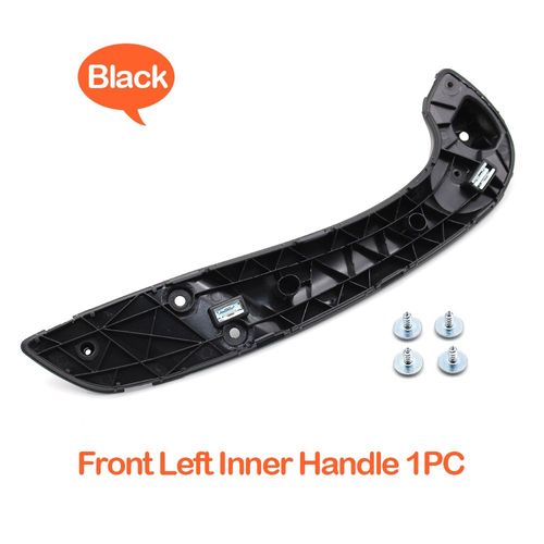 Poignée De Porte Intérieure Avant Gauche Droite De Voiture Intérieure Avec Couvercle Pour Renault Megane 3 Iii Fluence 2008-2016 809600015 R R 197012651 - Type Inner Handle-Black L