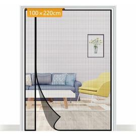 Rideau de porte moustiquaire avec fermeture à aimant 100 x 220 cm