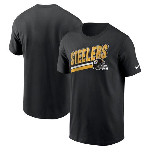 T-Shirt Nike Noir Pittsburgh Steelers Essential Blitz Lockup Pour Homme