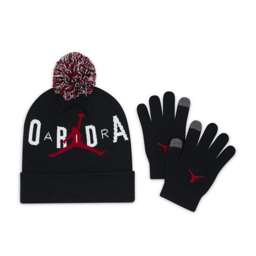 Ensemble Deux Pièces Avec Bonnet À Pompon Jordan Pour Ado - Noir