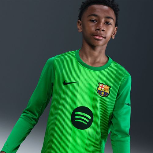 Maillot De Foot Replica Nike Dri-Fit Fc Barcelona 2025/26 Stadium Gardien De But Pour Ado - Vert