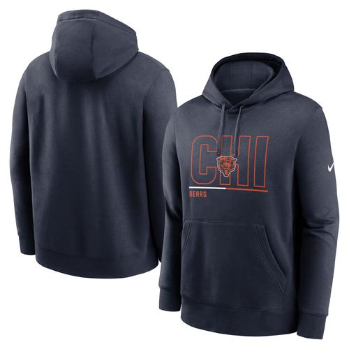 Sweat À Capuche En Polaire Nike Chicago Bears City Code Club Pour Homme, Bleu Marine