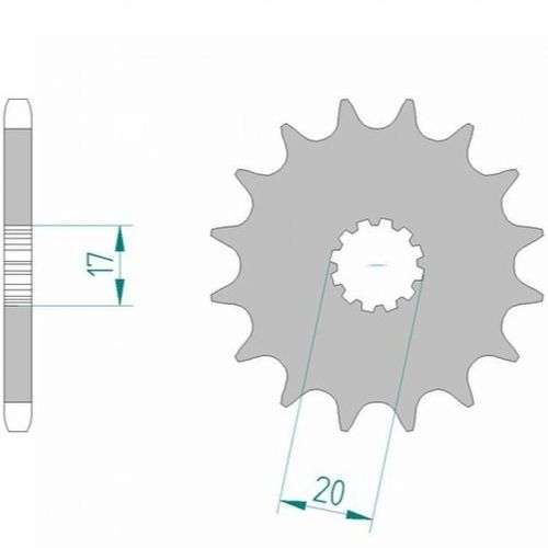Pignon De Sortie De Boite Afam Pour Moto Mbk 50 X-Limit Neuf