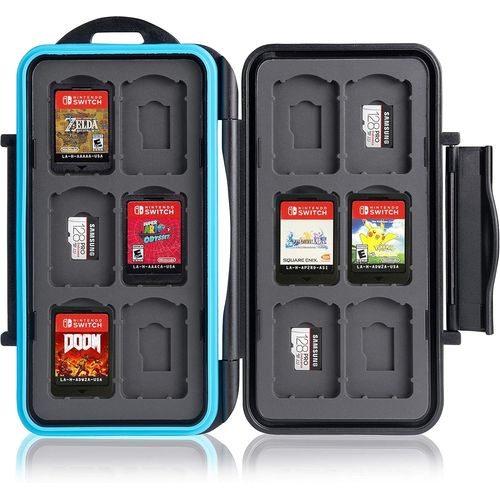 Kalanka-® Boîte De Protection Pour Carte Mémoire Pour 12 Jeux Nintendo Switch ¿ Étui Pour Carte Mémoire ¿ Sac De Voyage ¿ Étui De Protection ¿ Coffre-Fort Pour Carte ¿ Sac ¿ Étui Pour Cartouches
